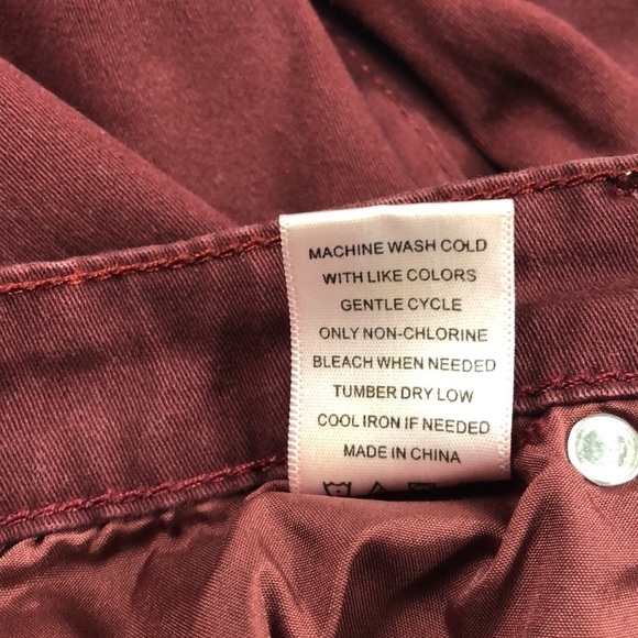 A’eropostale Burgundy Slim Straight Pants Sz 30/32 - Picture 12 of 12